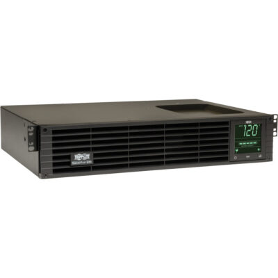 Tripp Lite SmartPro 1000RM2U UPS - SMART1000RM2U - Line-interactive UPS, 120 V AC, Sine Wave, 2U, 120 V AC, NEMA 5-15P, SmartPro, 15 Minute, 5.30 Minute, 1 kVA/800 W