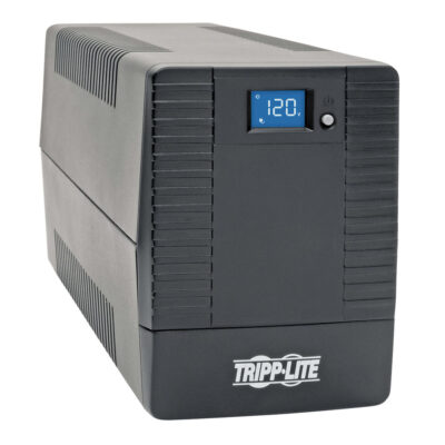 Tripp Lite by Eaton OMNI700LCDT 700VA Tower UPS - OMNI700LCDT - Line-interactive UPS, 120 V AC, Tower, Pulse-width Modulated Sine Wave, 110 V AC,115 V AC,120 V AC, NEMA 5-15P, 10 Minute, 3 Minute, 700 VA/350 W