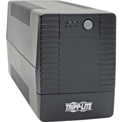 Tripp Lite by Eaton BC600TU 600VA Desktop UPS - BC600TU - Line-interactive UPS, 120 V AC, Desktop, Pulse-width Modulated Sine Wave, 110 V AC,115 V AC,120 V AC, NEMA 5-15P, 5.70 Minute, 30 Second, 600 VA/360 W