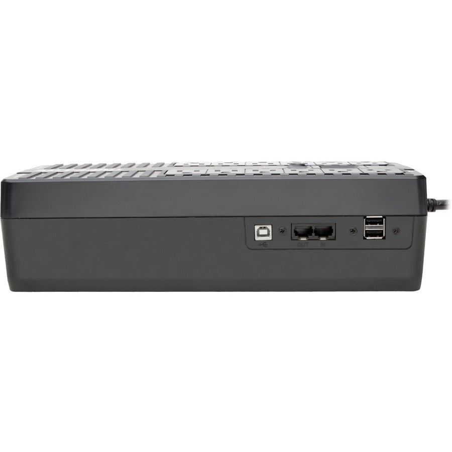 Tripp Lite by Eaton ECO900LCDU2 900VA Desktop/Wall Mountable UPS - ECO900LCDU2 - Standby UPS, 120 V AC, Desktop/Wall Mountable, Pulse-width Modulated Sine Wave, 120 V AC, NEMA 5-15P, 7.80 Minute, 1.70 Minute, 900 VA/480 W