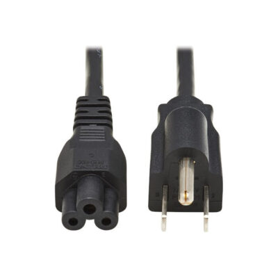 Tripp Lite 3-Slot Power Cord P013-006, NEMA 5-15P to C5, Laptop/Notebook, 6 ft