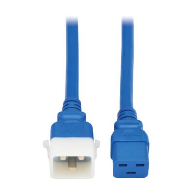 Tripp Lite P036-E03-ABL-6 Power Cord C19 to P-Lock C20 20A 3 FT Blue 6-Pack