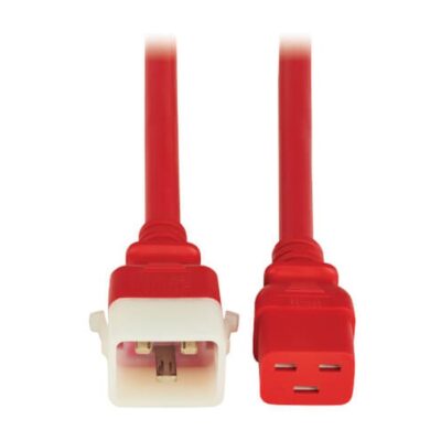 Tripp Lite P036-E03-ARD-6 Power Cord C19 to P-Lock C20 20A 3 FT Red 6-Pack